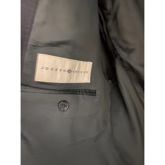 Joseph Abboud Men’s Suit Coat Blazer Two Button Charcoal Gray Wool Blend 42R W36 - Picture 6 of 8